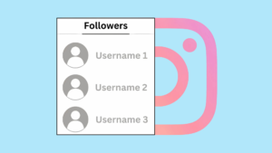 Order of followers on Instagram