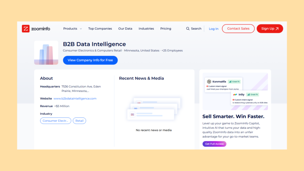 ZoomInfo: B2B Data Intelligence for Miami Marketers