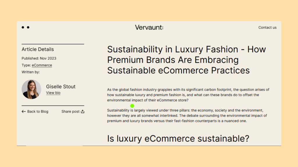 Implement Sustainable Fashion Practices (What are Good Business Goals for Ecommerce Apparel Business)
