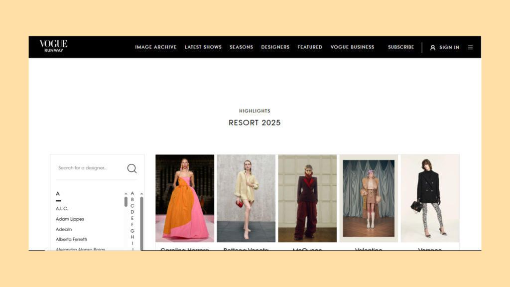 What are Important Dates for Luxury Brands: Resort/Cruise Collections (May 2025)