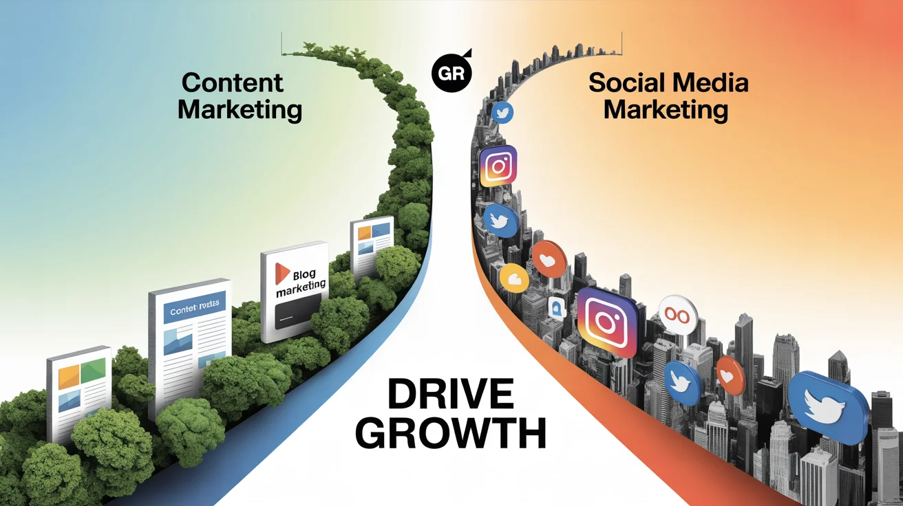 Content Marketing vs Social Media Marketing