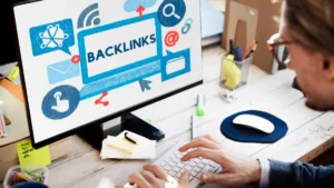 nitor displaying the word "Backlinks"