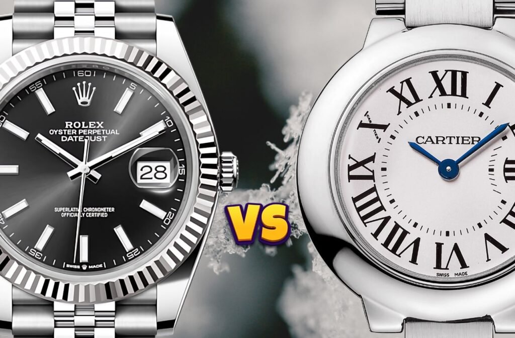 cartier tank vs rolex datejust