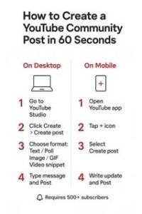 youtube community post strategy